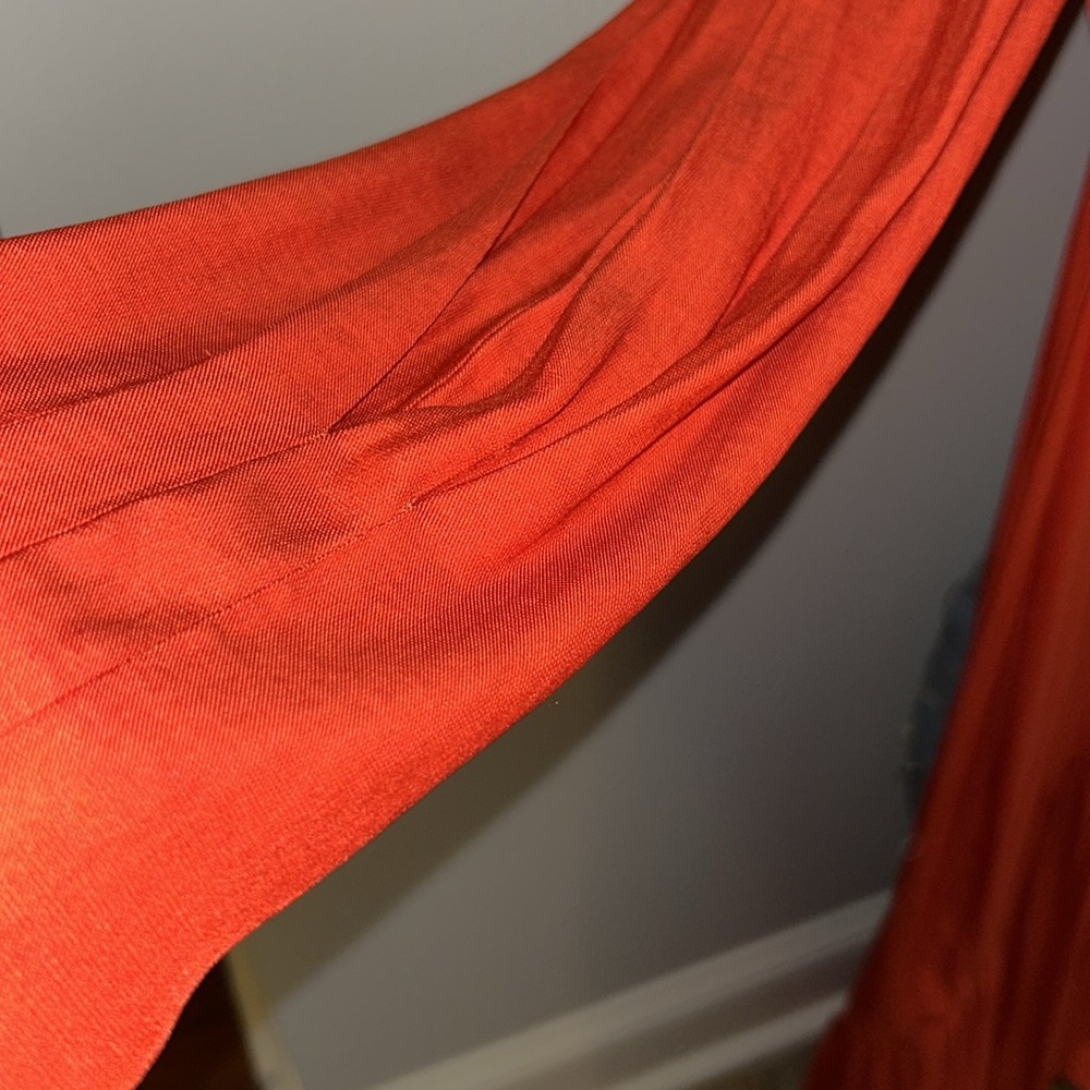 ⭐️NWT Banana Republic B-Neck Red Flowy Maxi Dress⭐️ - Picture 4 of 11